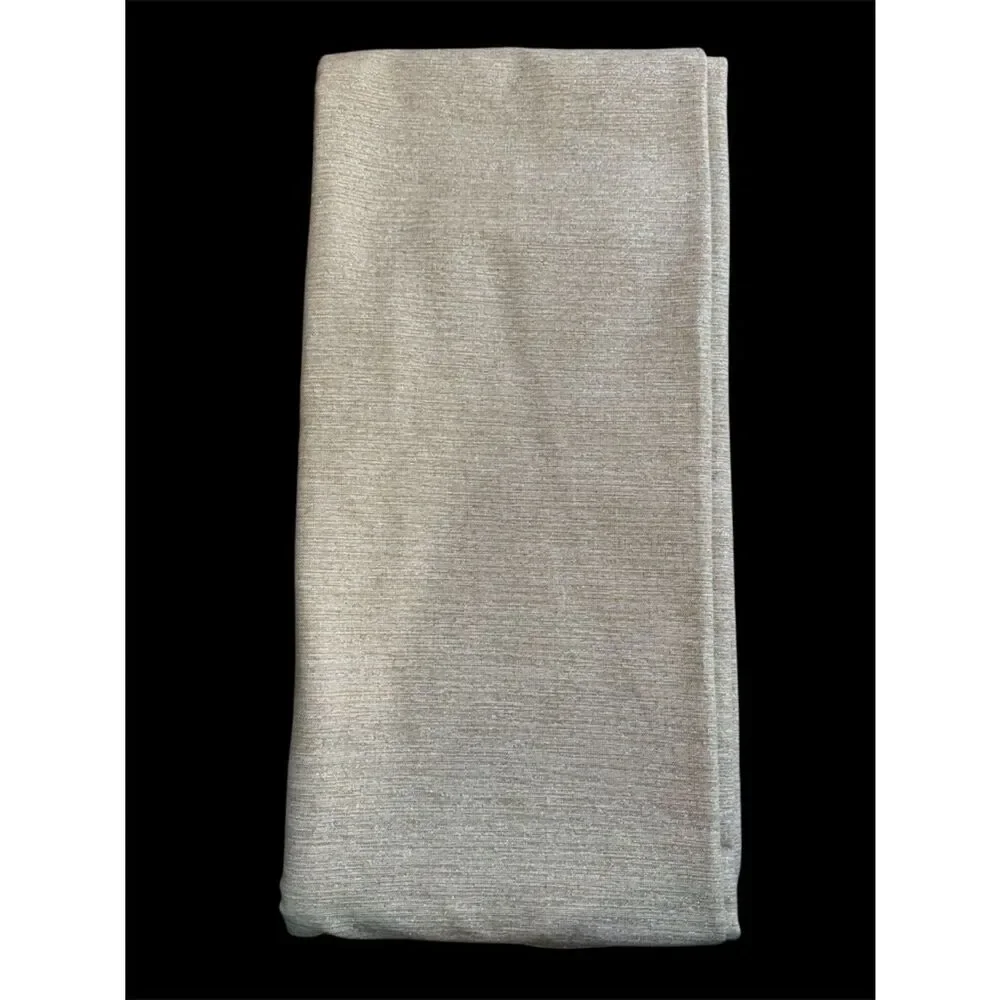 Rachel Ashwell Neutral Beige Gold Metalluc Shimmer Tablecloth!